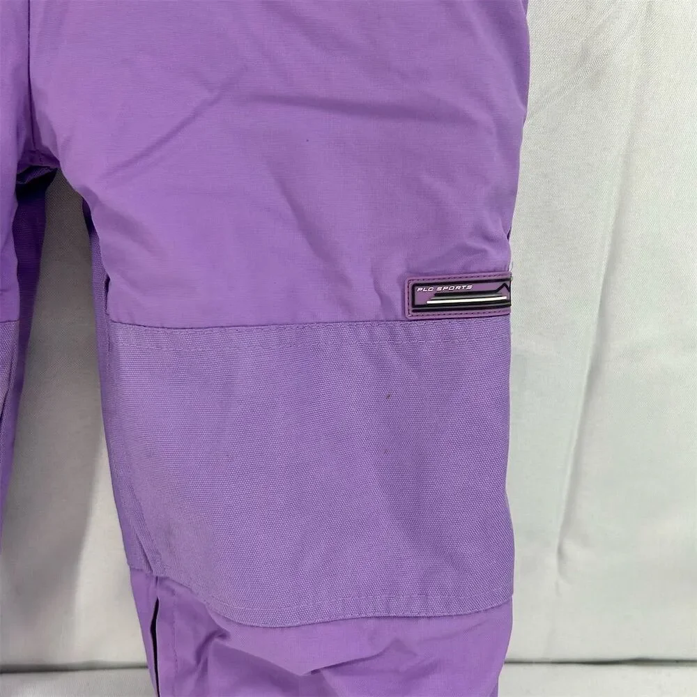 The Children's Place Purple Snow Bib Overalls - Size 18 Months Girls Winter